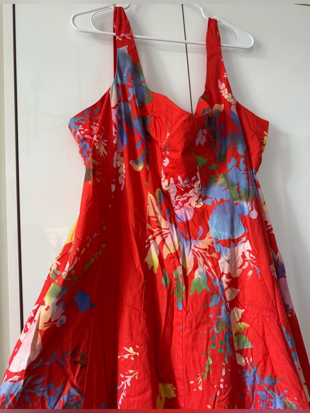NWT Size 2X - Anthropologie Cotton Sweetheart floral Midi Dress (US$ 168) - Picture 7 of 14